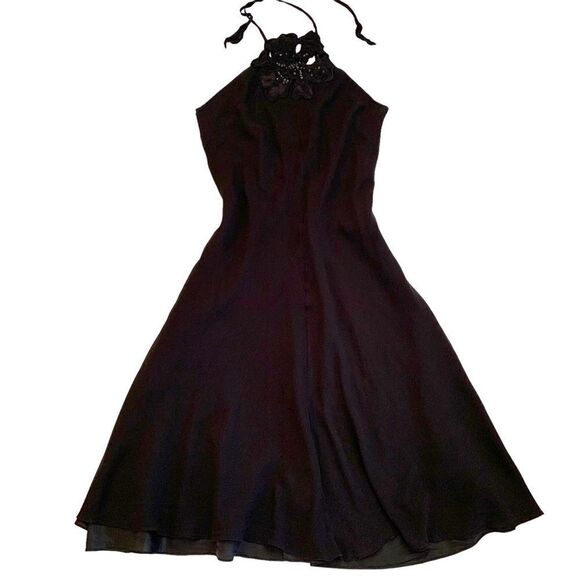 Banana Republic Silk Halter Neck LBD - Picture 4 of 7